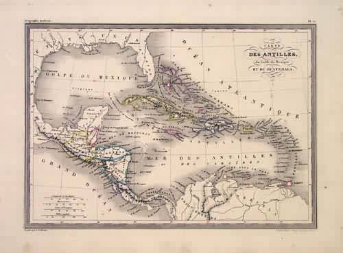 Carte des Antilles du Golfe du Mexique et du Guatemala (Chart of the Antilles Carte des Antilles du Golfe du Mexique et du Guatemala (Chart of the Antilles