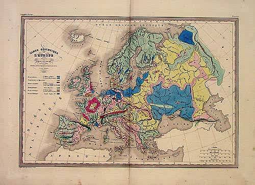Carte Geologique de LEurope (Geological chart of Europe)'