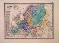 Europe en 1100 Indiquant la date de la Foundation des Differens Etats (Europe in 1100 Indicating the date of Foundation of Different States)