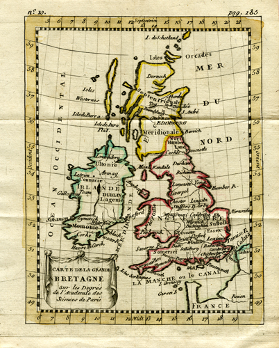 Carte De La Bretagne(Map of Britain)