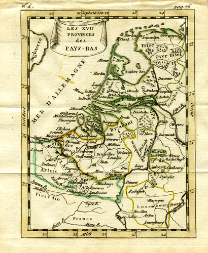 The 17 Provinces of Pays-Bas(Netherlands)