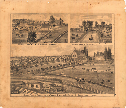 Residences of John Mear (Neponset Township)