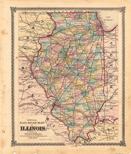 Official Railroad Map of Illinois Official Railroad Map of Illinois