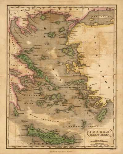 Insulae Maris Aegaei. (Islands of the Aegean Sea)