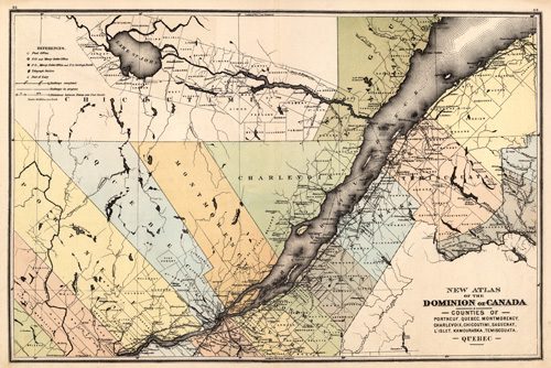 New Atlas of the Dominion of Canada - Counties of Portneuf