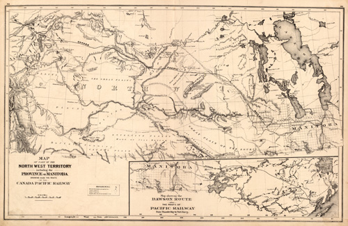 Map of the Part of the North West Territory including the Province of Maritoba