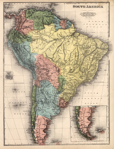 Map of South America