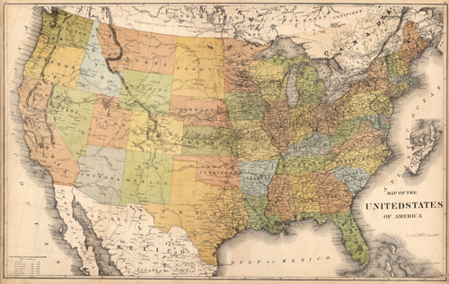 Map of the United States of America