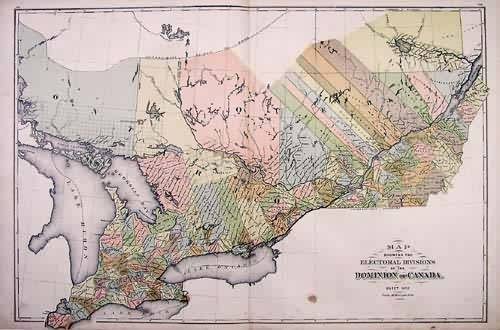 Map Showing the Electoral Divisions of the Dominion of Canada