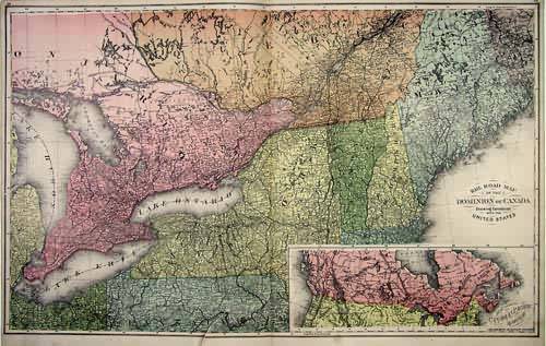 Railroad Map of the Dominion of Canada Railroad Map of the Dominion of Canada