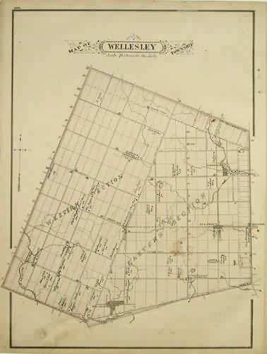 Map of Wellesley Township