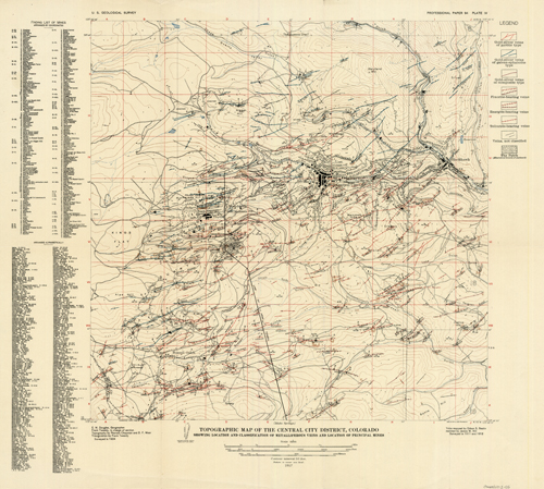 Topographic Map of the Central City District