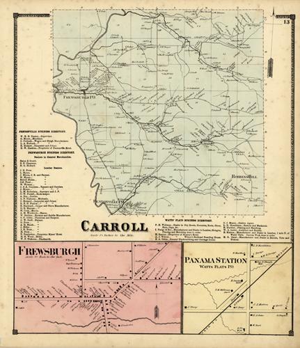 Carroll with insets of Frewsburgh and Panama Station