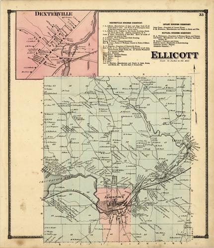Ellicott with inset of Dexterville