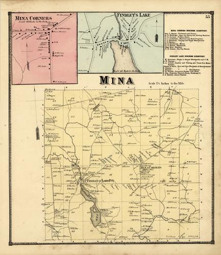 Mina with insets of Mina Corners and Findleys Lake'