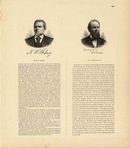 Portraits of Noah W. Gokey and W.S. Hedges