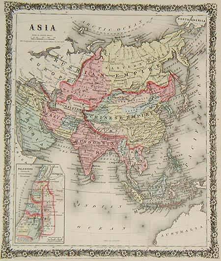 Asia / With an Inset map of Palestine showing the Jewish and Roman Divisions