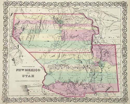 Territories of New Mexico and Utah - Art Source International