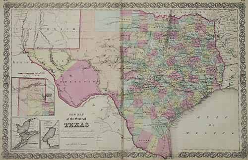 Coltons New Map of the State of Texas Compiled from J. De Cordera's Large Map' Coltons New Map of the State of Texas Compiled from J. De Cordera's Large Map'