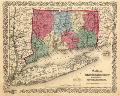 Connecticut with portions of New York and Rhode Island