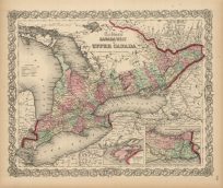 Coltons Canada West or Upper Canada
