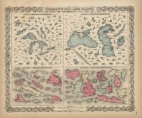 Comparative size of Lakes and Islands