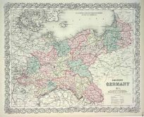 Coltons Germany No.1 The Eastern Provinces of Prussia and Saxony'
