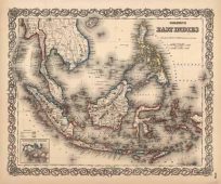 East Indies (with an inset map of the Island & Strait of Singapore)