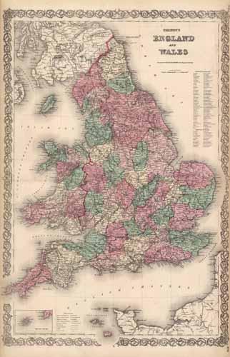 England and Wales (with an inset map of the Scilly Isles)