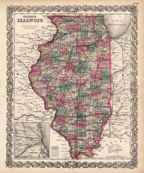Illinois (with an inset map of the Vicinity of Chicago)