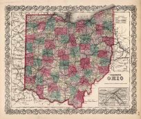 Ohio (with an inset map of the Vicinity of Cleveland