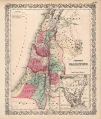 Palestine (with an inset map of Arabia Petraea)