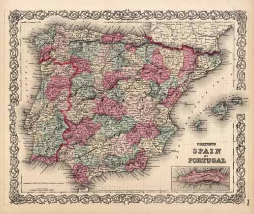 Spain and Portugal (with an inset map of Gibraltar) Spain and Portugal (with an inset map of Gibraltar)