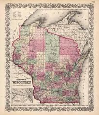 Wisconsin (with an inset map of the Vicinity of Milwaukee)