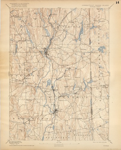 CONNECTICUT - RHODE ISLAND PUTNAM SHEET