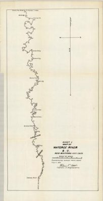 Sheet 1 Map of Wateree River S.C.