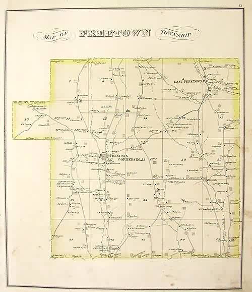 Map of Freetown Township