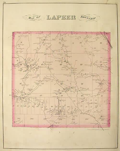 Map of Lapeer Township Map of Lapeer Township