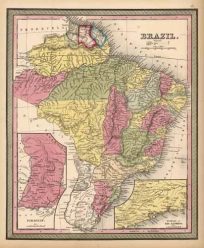 Brazil (with an inset map of Paraguay and the Environs of Rio Janeiro)