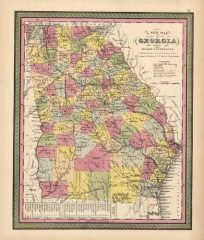 Georgia with its Roads and Distances