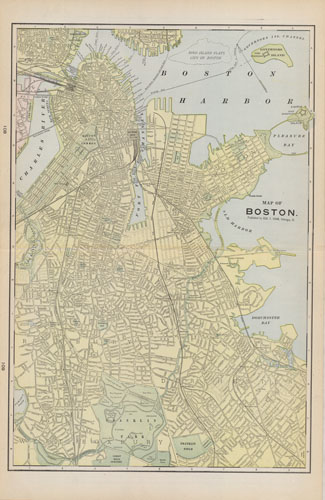 Map of Boston - Art Source International