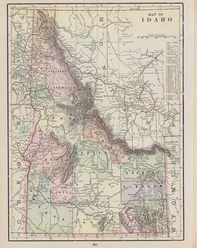 Map of Idaho