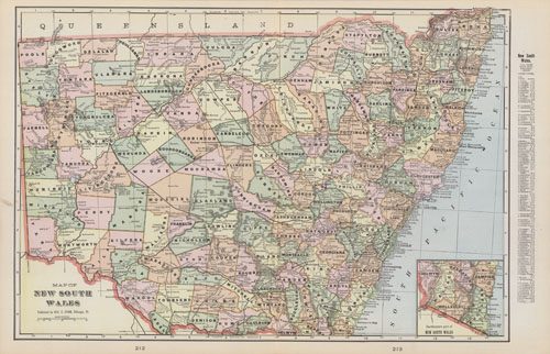 Map of New South Wales