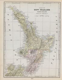 Map of New Zealand - North Island