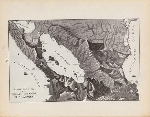 Birds-Eye View of the Maritime Canal of Nicaragua