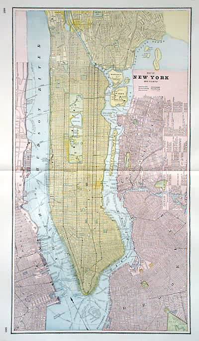 Map of New York and Vicinity