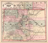 New Rail Road and County Map of Colorado