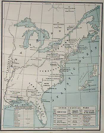 Map of the Original Territory America- Progress of Independence