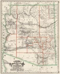 Railroad and Township Map of Arizona