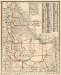 Railroad and Township Map of Idaho